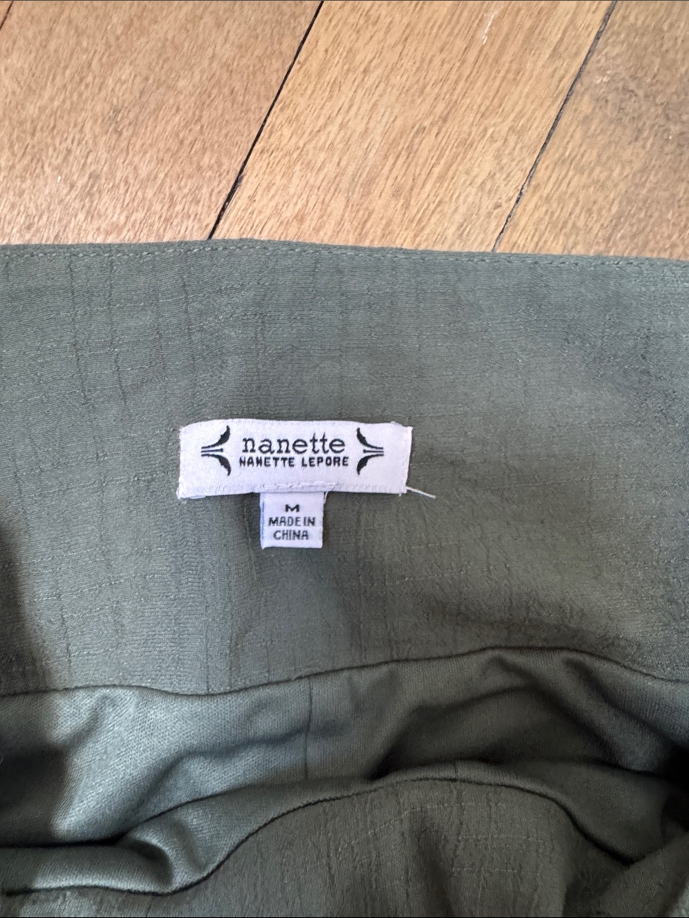 Nannette Olive Green Tiered Wide-Leg Pants - Picture 2 of 5